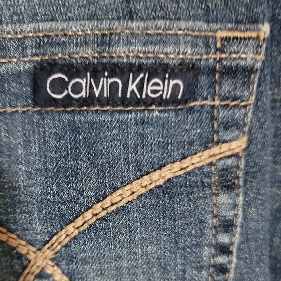 Calvin Klein Distressed Boot Cut Jeans Size 4 / 27 - Picture 2 of 11